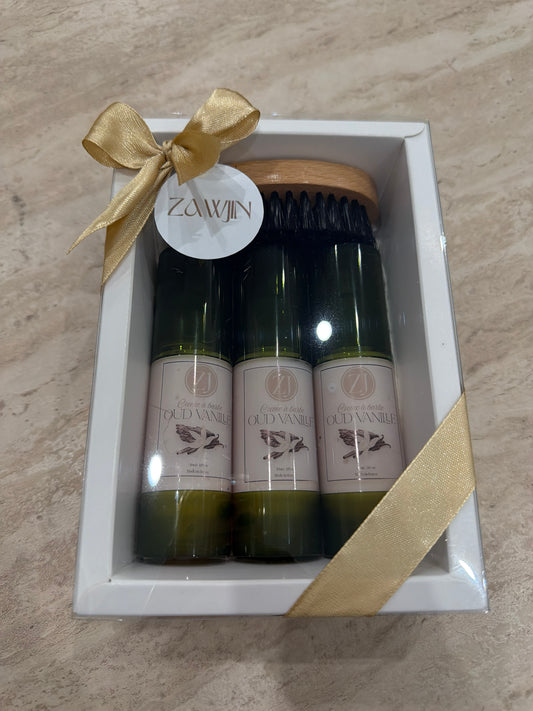 COFFRET 3 CRÈME BARBE OUD VANILLE BY ZAWJIN